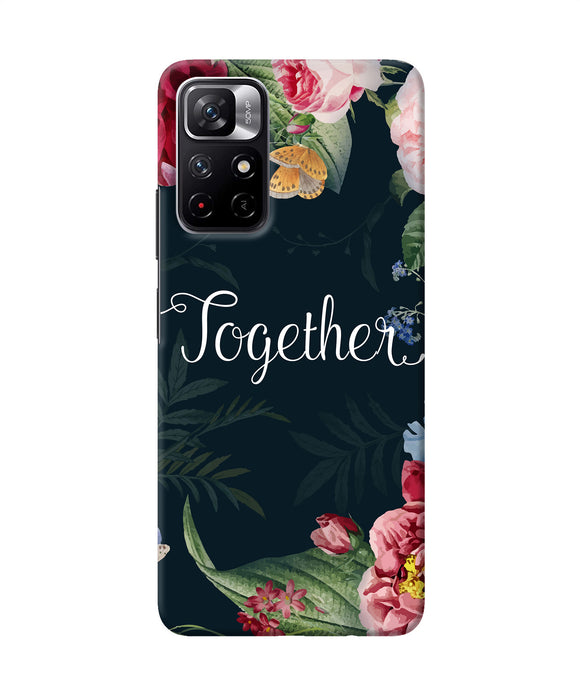 Together flower Redmi Note 11T 5G Back Cover