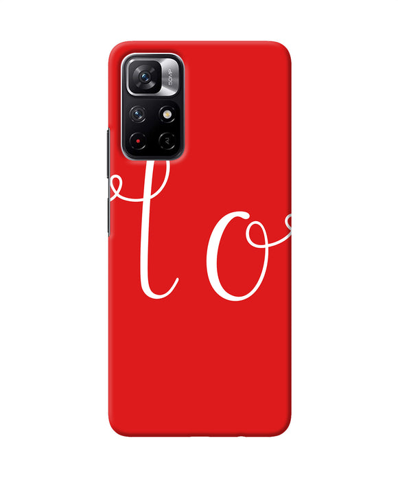 Love one Redmi Note 11T 5G Back Cover