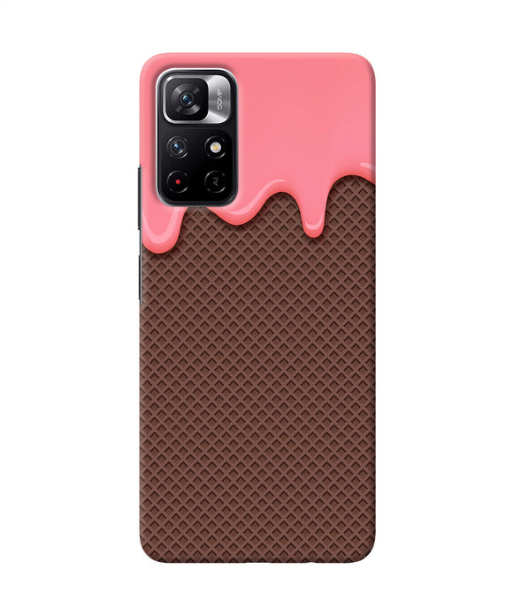 Waffle cream biscuit Redmi Note 11T 5G Back Cover