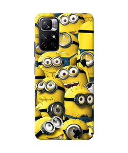 Minions crowd Redmi Note 11T 5G Back Cover