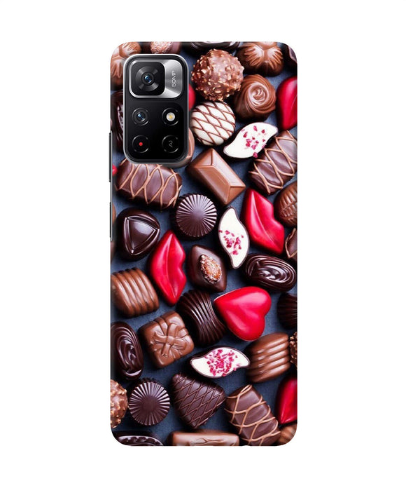 Valentine special chocolates Redmi Note 11T 5G Back Cover