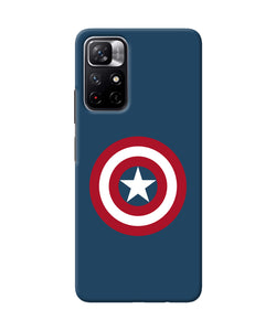 Captain america logo Redmi Note 11T 5G Back Cover