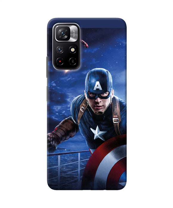 Captain with ironman Redmi Note 11T 5G Back Cover