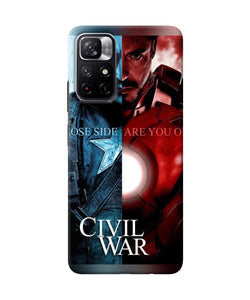 Civil war Redmi Note 11T 5G Back Cover