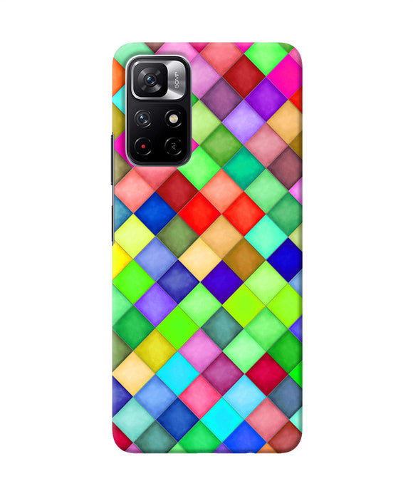 Abstract colorful squares Redmi Note 11T 5G Back Cover