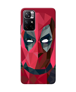 Abstract deadpool full mask Redmi Note 11T 5G Back Cover