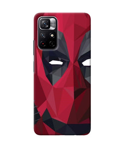 Abstract deadpool half mask Redmi Note 11T 5G Back Cover