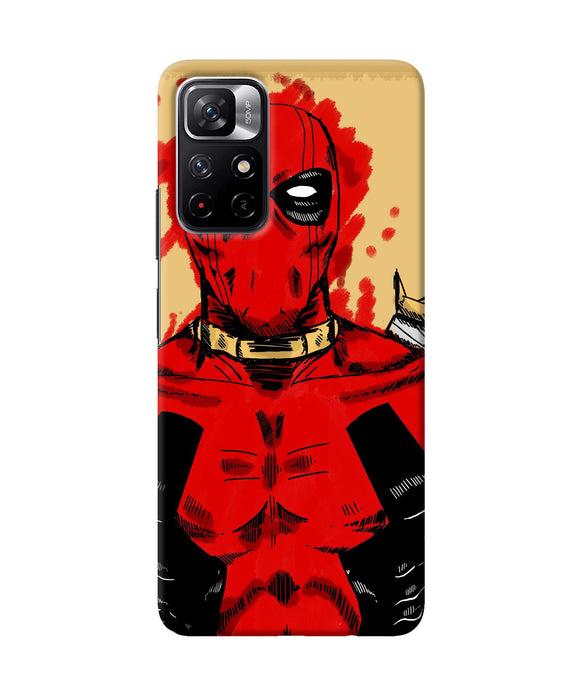 Blooded deadpool Redmi Note 11T 5G Back Cover