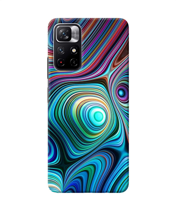 Abstract coloful waves Redmi Note 11T 5G Back Cover