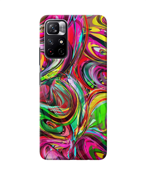 Abstract colorful ink Redmi Note 11T 5G Back Cover