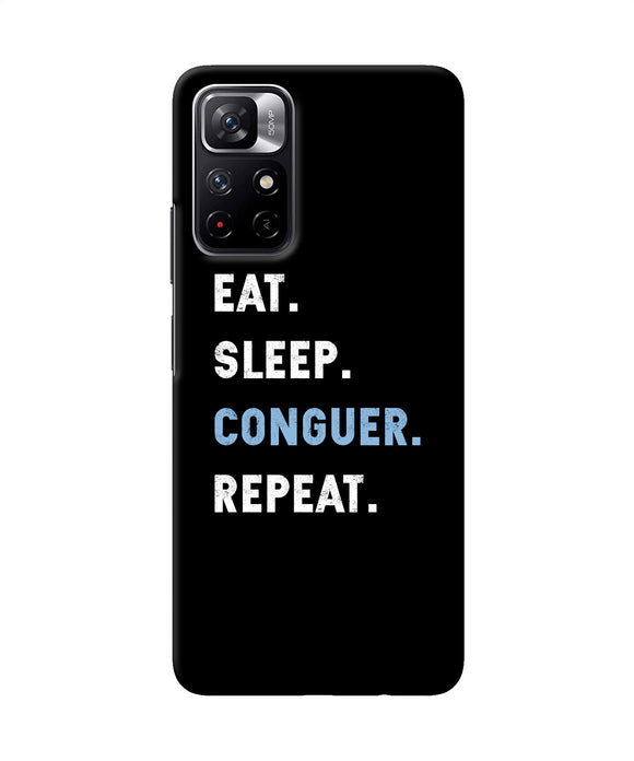 Eat sleep quote Redmi Note 11T 5G Back Cover