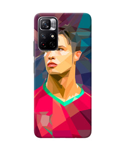 Abstract ronaldo Redmi Note 11T 5G Back Cover