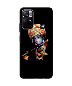 Lord krishna with fluet Redmi Note 11T 5G Back Cover