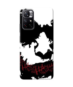 Black and white joker rugh sketch Redmi Note 11T 5G Back Cover