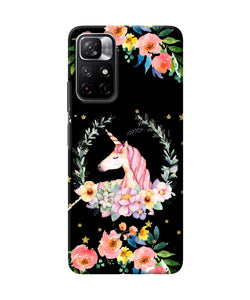 Unicorn flower Redmi Note 11T 5G Back Cover