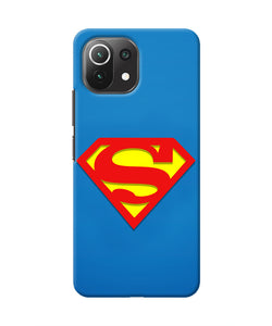 Superman Blue Mi 11 Lite NE 5G Real 4D Back Cover