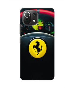 Ferrari Steeriing Wheel Mi 11 Lite NE 5G Real 4D Back Cover