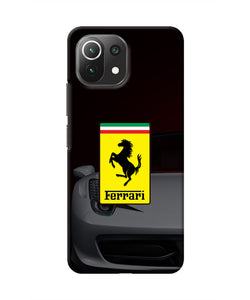 White Ferrari Mi 11 Lite NE 5G Real 4D Back Cover