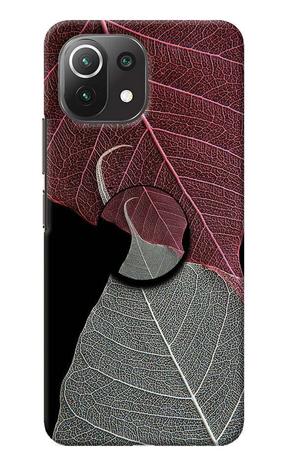 Leaf Pattern Mi 11 Lite NE 5G Pop Case