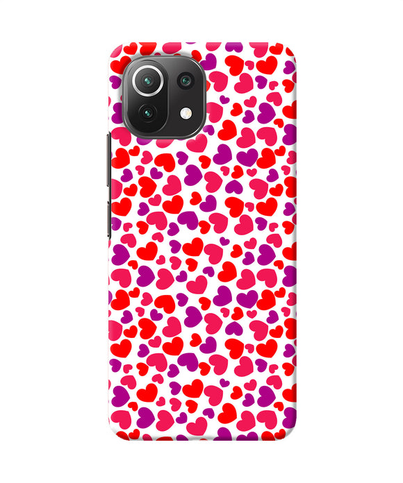 Heart print Mi 11 Lite NE 5G Back Cover