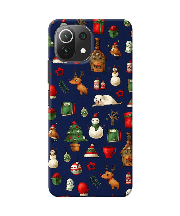 Canvas christmas print Mi 11 Lite NE 5G Back Cover