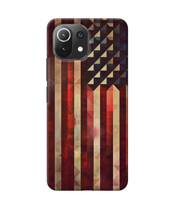 Vintage US flag Mi 11 Lite NE 5G Back Cover