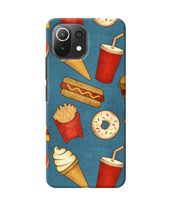 Abstract food print Mi 11 Lite NE 5G Back Cover