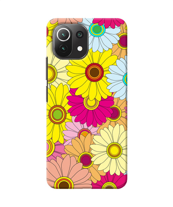 Abstract colorful flowers Mi 11 Lite NE 5G Back Cover