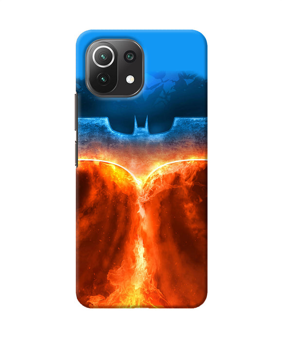 Burning batman logo Mi 11 Lite NE 5G Back Cover