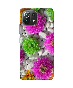 Natural flower stones Mi 11 Lite NE 5G Back Cover