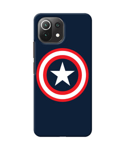 Captain america logo Mi 11 Lite NE 5G Back Cover