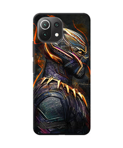 Black panther side face Mi 11 Lite NE 5G Back Cover