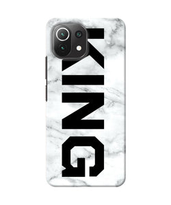 King marble text Mi 11 Lite NE 5G Back Cover