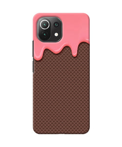 Waffle cream biscuit Mi 11 Lite NE 5G Back Cover