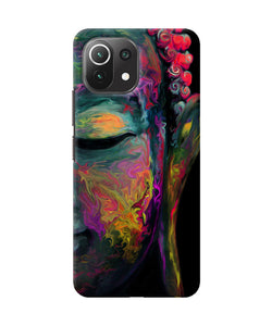 Buddha face painting Mi 11 Lite NE 5G Back Cover