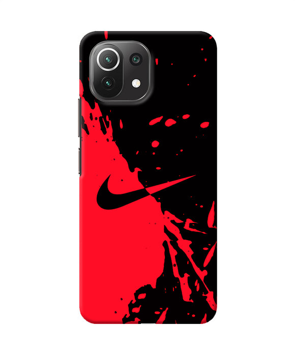 Nike red black poster Mi 11 Lite NE 5G Back Cover