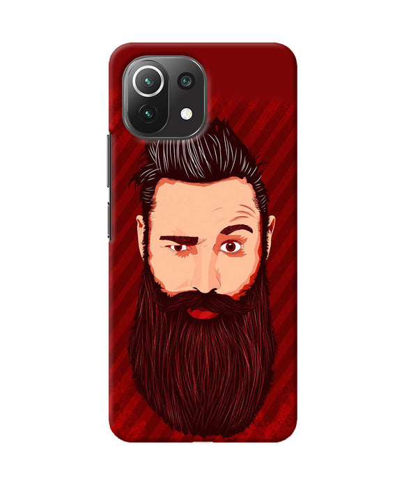 Beardo character Mi 11 Lite NE 5G Back Cover