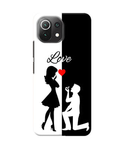 Love propose black and white Mi 11 Lite NE 5G Back Cover