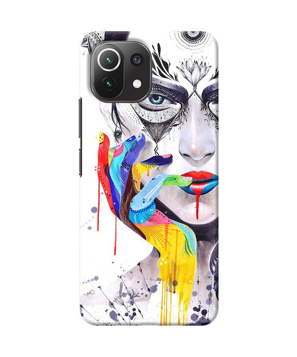 Girl color hand Mi 11 Lite NE 5G Back Cover