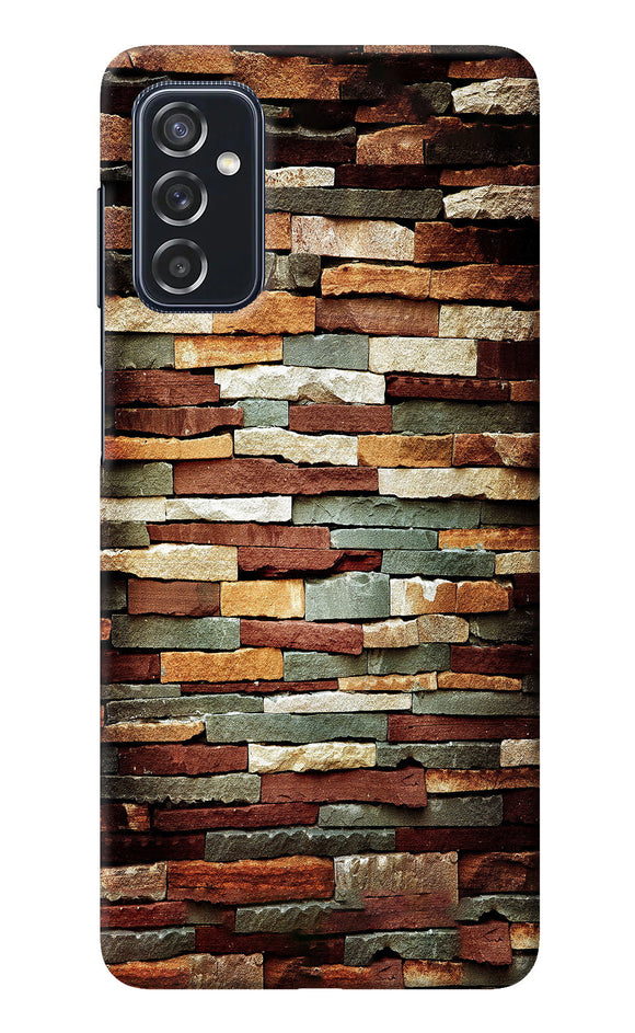 Bricks Pattern Samsung M52 5G Back Cover