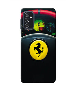 Ferrari Steeriing Wheel Samsung M52 5G Real 4D Back Cover