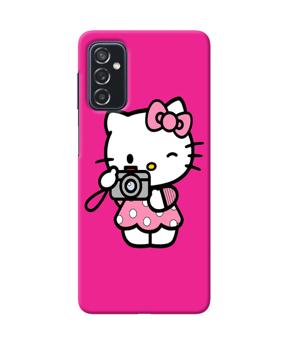 Hello kitty cam pink Samsung M52 5G Back Cover