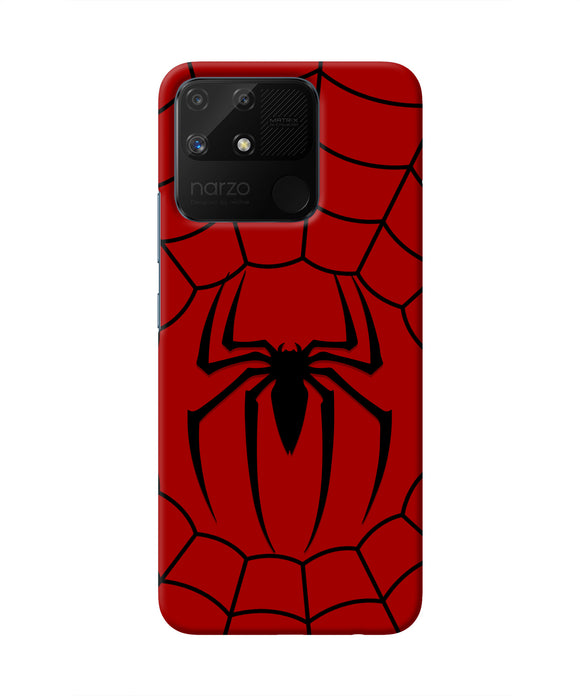 Spiderman Web Realme Narzo 50A Real 4D Back Cover