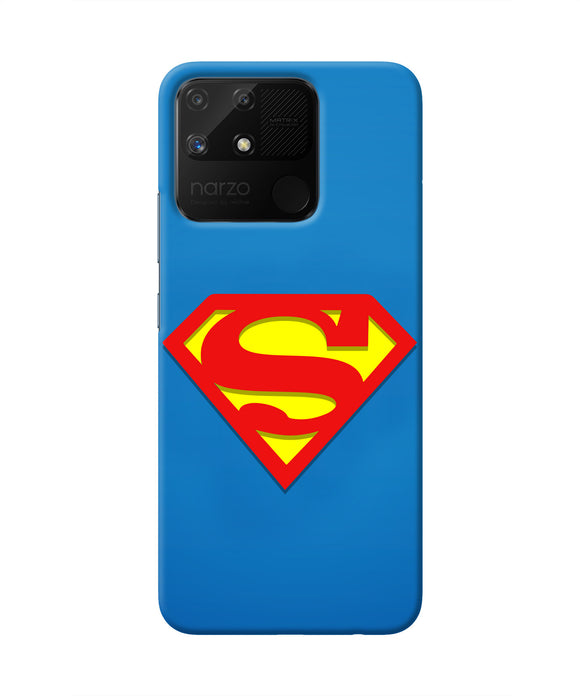 Superman Blue Realme Narzo 50A Real 4D Back Cover