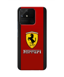 Ferrari Abstract Realme Narzo 50A Real 4D Back Cover