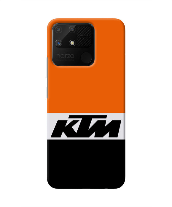 KTM Colorblock Realme Narzo 50A Real 4D Back Cover
