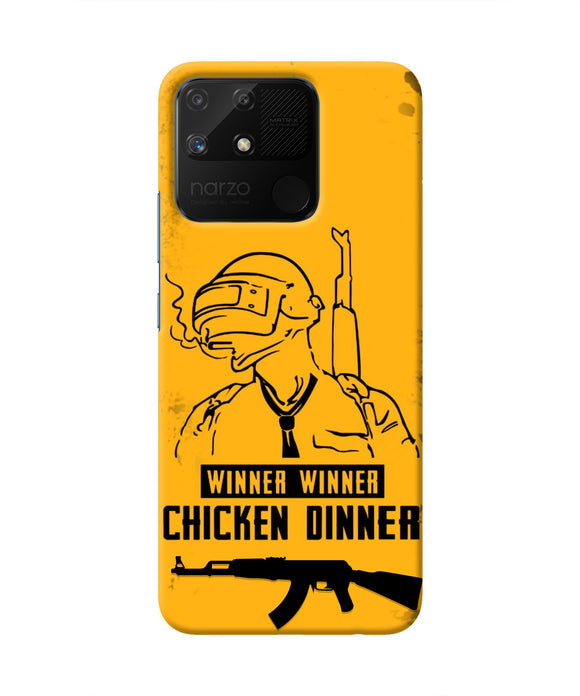 PUBG Chicken Dinner Realme Narzo 50A Real 4D Back Cover