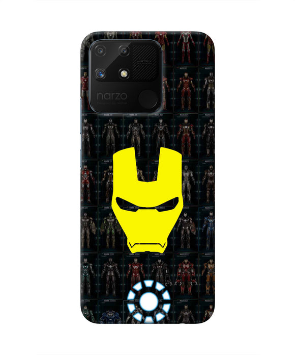 Iron Man Suit Realme Narzo 50A Real 4D Back Cover