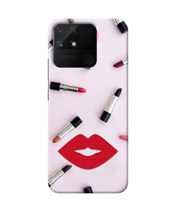 Lips Lipstick Shades Realme Narzo 50A Real 4D Back Cover