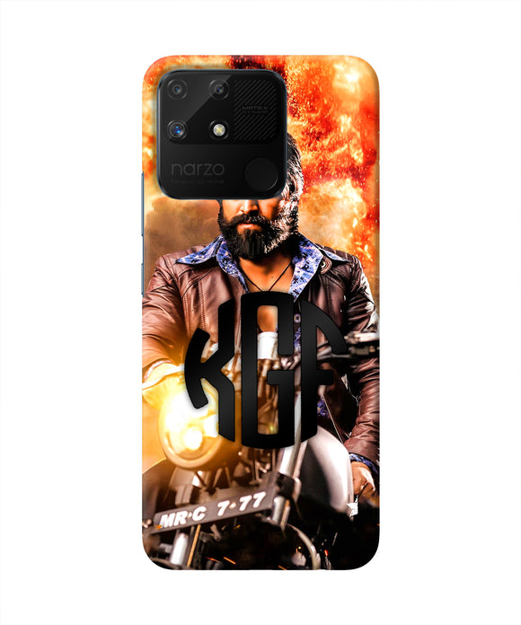 Rocky Bhai on Bike Realme Narzo 50A Real 4D Back Cover